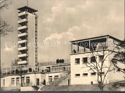 Berlin Mueggelturm mit Gaststaette Kat. Berlin