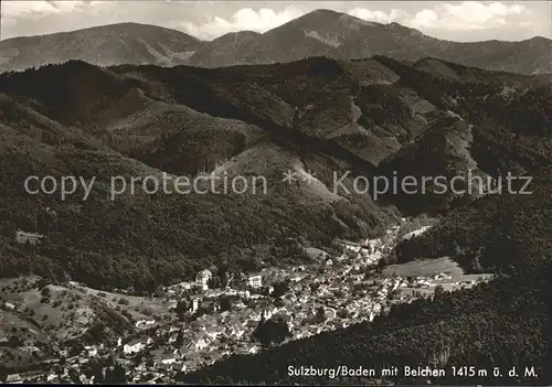 Sulzburg Belchen Fliegeraufnahme Kat. Sulzburg