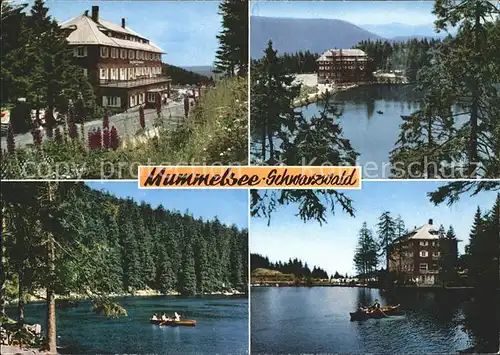 Mummelsee Berghotel Mummelsee Schwarzwald Hochstrasse  Kat. Seebach