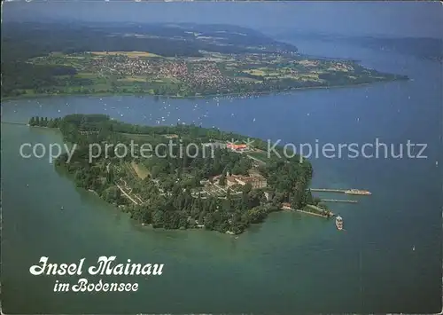 Mainau Fliegeraufnahme ueberlingersee  Kat. Konstanz