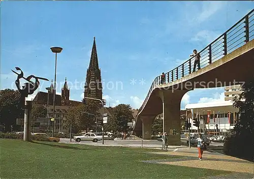 Freiburg Breisgau Karlssteg Blick Muenster Kat. Freiburg im Breisgau