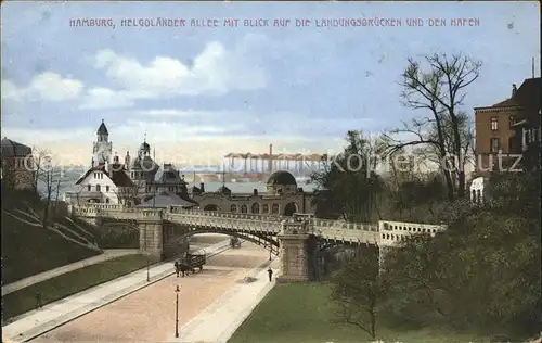 Hamburg Helgolaender Allee Landungsbruecken Hafen Kat. Hamburg