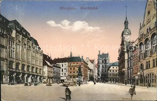 Pforzheim Marktplatz Kat. Pforzheim