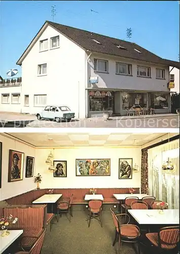 Denzlingen Baeckerei Cafe Dick Gastraum Kat. Denzlingen