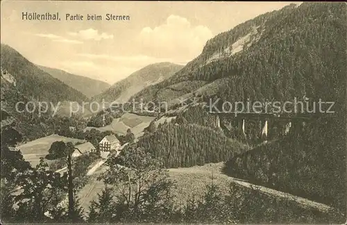 Hoellental Schwarzwald Partie beim Sternen  Kat. Buchenbach