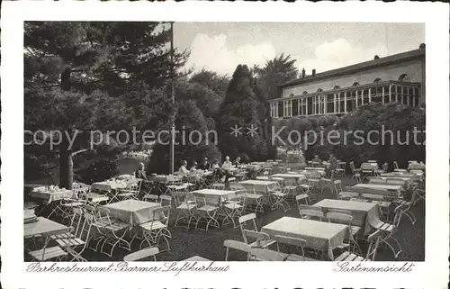 Wuppertal Parkrestaurant Barmer Luftkurhaus  Gartenansicht Kat. Wuppertal