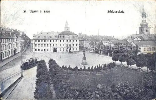 St Johann Saarbruecken Schlossplatz Bahnpost Kat. Saarbruecken