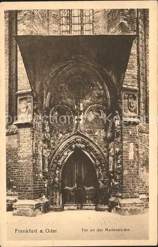 Frankfurt Oder Tor an der Marienkirche Kat. Frankfurt Oder