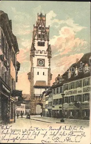 Freiburg Breisgau Schwabentor Gasthaus Kat. Freiburg im Breisgau