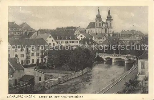 Donaueschingen Partie bei der Schuetzenbruecke Kat. Donaueschingen