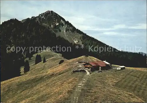 Bad Wiessee Aueralm mit Fockenstein Kat. Bad Wiessee