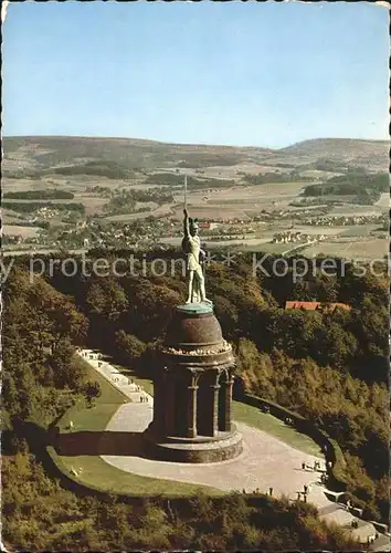 Hermannsdenkmal Fliegeraufnahme Teutoburger Wald Kat. Detmold