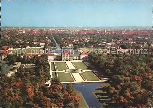 Muenchen Fliegeraufnahme Schloss Nymphenburg Kat. Muenchen