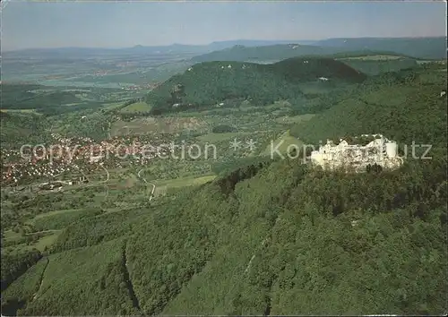 Neuffen Burgruine Hohen Neuffen Fliegeraufnahme Kat. Neuffen