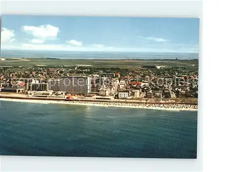 Westerland Sylt Fliegeraufnahme mit Strand Kat. Westerland