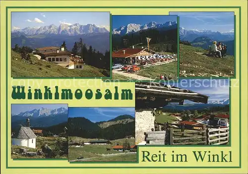 Reit Winkl Winklmoosalm Bergstation Duerrnbachhorn Kat. Reit im Winkl