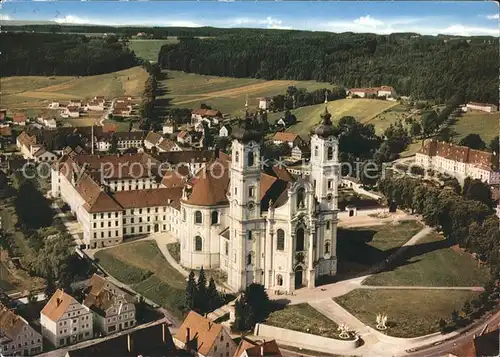 Ottobeuren Schloss Fliegeraufnahme Kat. Ottobeuren