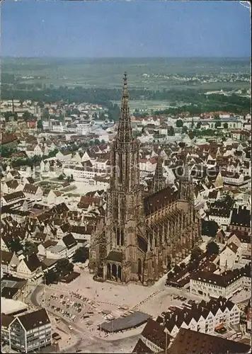 Ulm Donau Muenster Fliegeraufnahme Kat. Ulm