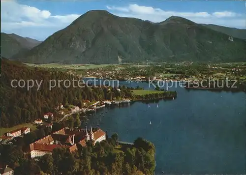 Tegernsee Schloss Wallberg Fliegeraufnahme Kat. Tegernsee