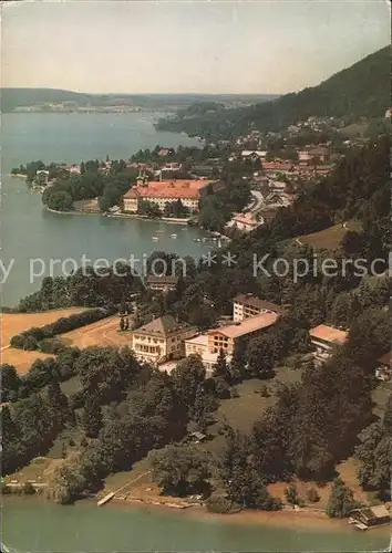 Tegernsee Sanatorium Seeheim Fliegeraufnahme Kat. Tegernsee