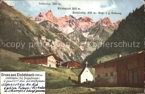 Einoedsbach Maedelegabel  Kat. Oberstdorf