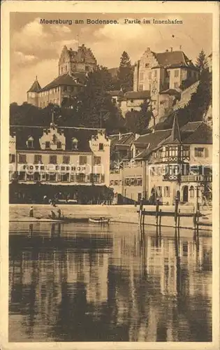 Meersburg Bodensee Innenhafen Hotel Seehof  Kat. Meersburg