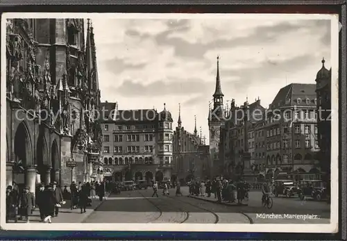 Muenchen Marienplatz Kat. Muenchen