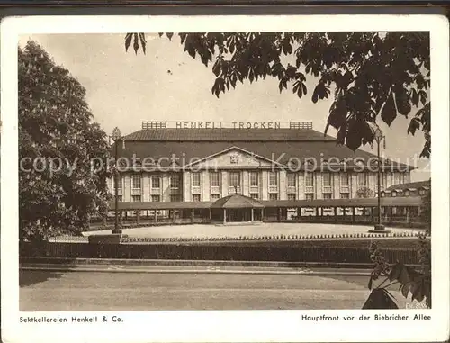 Wiesbaden Henkell und Co. Sektkellerei KG Biebricher Allee Kat. Wiesbaden