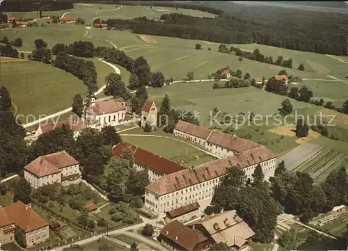 Weilheim Oberbayern Jugendkurheim Kloster Wessobrunn Fliegeraufnahme Kat. Weilheim i.OB