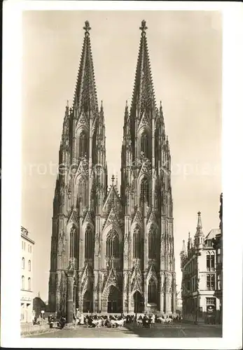 Koeln Rhein Dom Westseite  Kat. Koeln