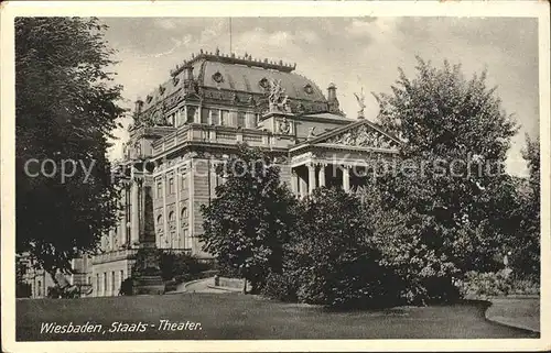 Wiesbaden Staatstheater Kat. Wiesbaden