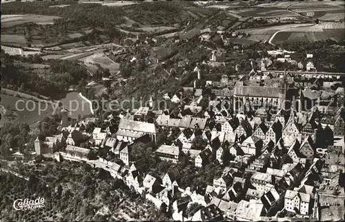 Rothenburg Tauber mit Dettwang Fliegeraufnahme Kat. Rothenburg ob der Tauber