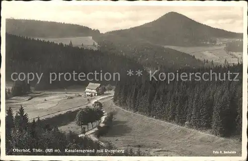 Oberhof Thueringen Kanzlersgrund mit Ruppberg Kat. Oberhof Thueringen