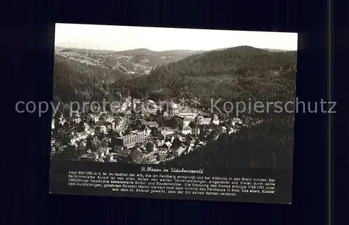 St Blasien Hochschwarzwald Fliegeraufnahme Kat. St. Blasien