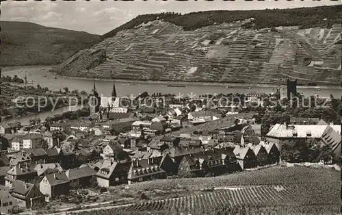 Bingen Rhein Blick Maeuseturm Burg Ehrenfels Kat. Bingen am Rhein