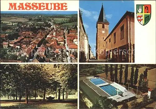 Masseube Kirche Schwimmbad  Kat. Masseube