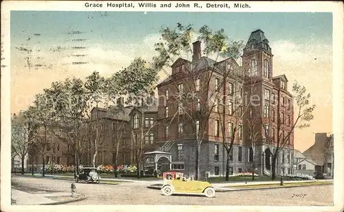 Detroit Michigan Grace Hospital Willis John R Kat. Detroit