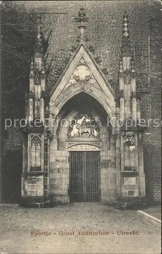 Utrecht Poortje Groot Auditorium Kat. Utrecht