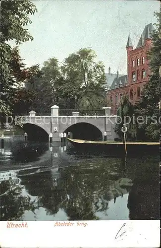 Utrecht Absteder brug Kanal Bruecke Kahn Kat. Utrecht