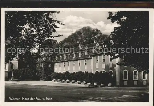 Weimar Thueringen Wohnhaus Frau von Stein Kat. Weimar