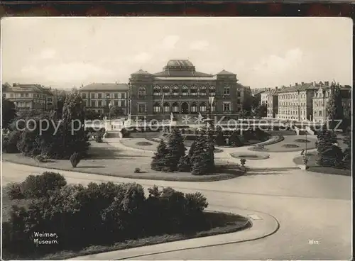 Weimar Thueringen Museum Platz Trinks Postkarte Kat. Weimar