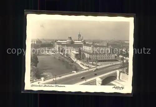 Muenchen Deutsches Museum Isar Bruecke Kat. Muenchen