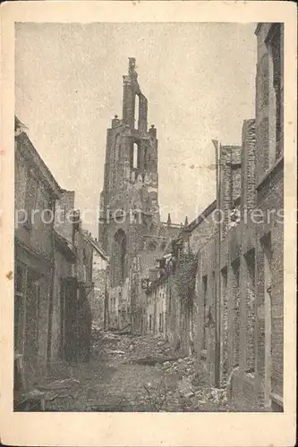 Arnhem Groote Toren Ruinen Weltkrieg Kat. Arnhem