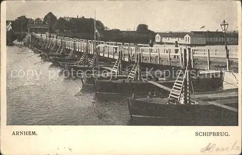 Arnhem Schipbrug Schiffsbruecke Kat. Arnhem