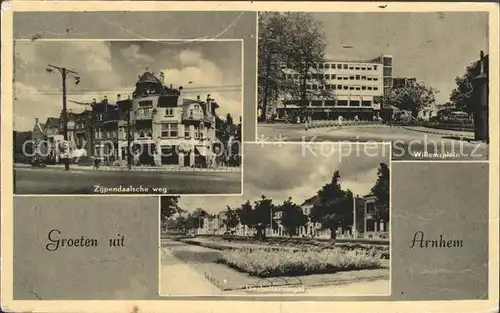 Arnhem Zijpendaalsche weg Willemsplein Jansbuitensingel  Kat. Arnhem