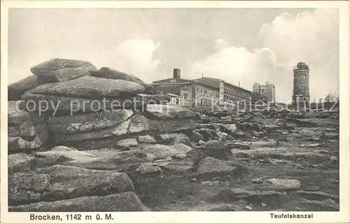 Brocken Teufelskanzel Kat. Wernigerode