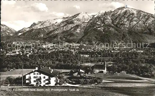 Bad Reichenhall von Nonn mit Predigtstuhl Kat. Bad Reichenhall