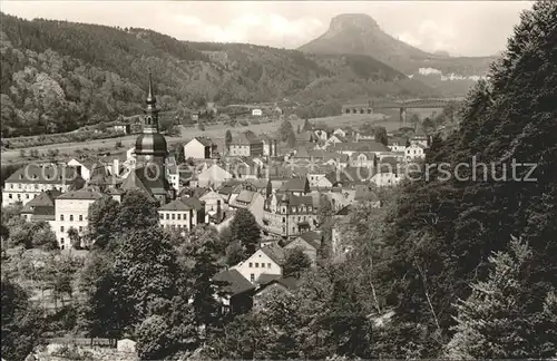 Bad Schandau mit Lilienstein Kat. Bad Schandau