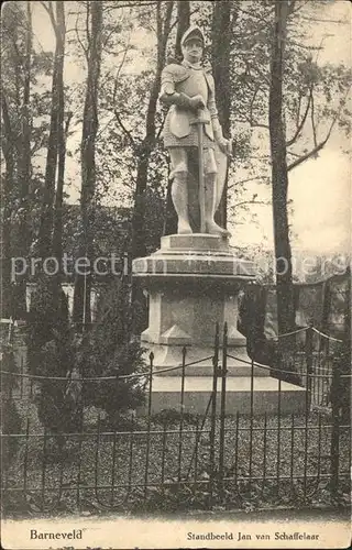 Barneveld Gelderland Standbeeld Jan van Schaffelaar Kat. Barneveld