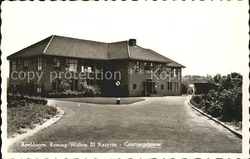 Apeldoorn Koning Willem III Kazerne Cantinegebouw Kat. Apeldoorn